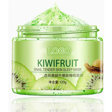 Masque de fruit de soin de la peau OEM dissolvant de traitement d&#39;acné profond blanchissant masque de sommeil hydratant